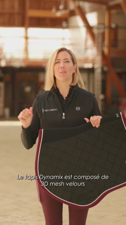 Dynamix Tapis de selle Mesh velours 3D